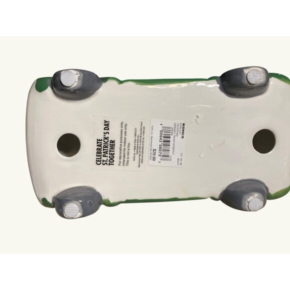 St. Patricks Day Ceramic Green Truck With Shamrocks By Kohls - Picture 11 of 11